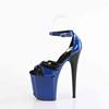 Pleaser - FLAMINGO884 Sandale à bride à la cheville, Pole dance chaussures - Bleu foncé/Noir Product image